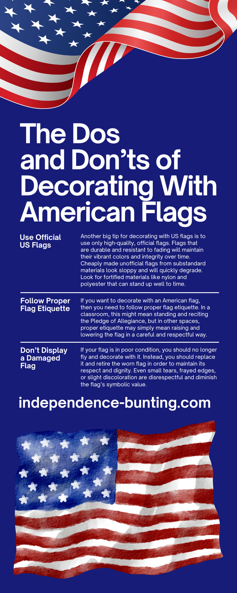 The Dos and Don’ts of Decorating With American Flags